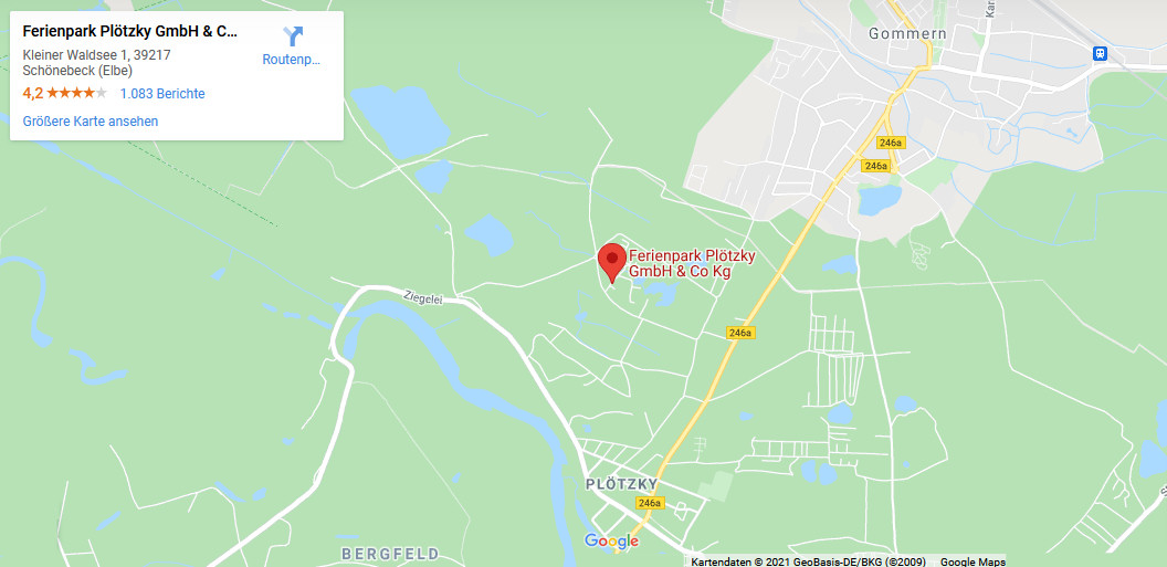 Lageskizze Erlebnispark